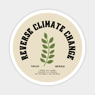 Reverse Climate Change for Light Tees Magnet